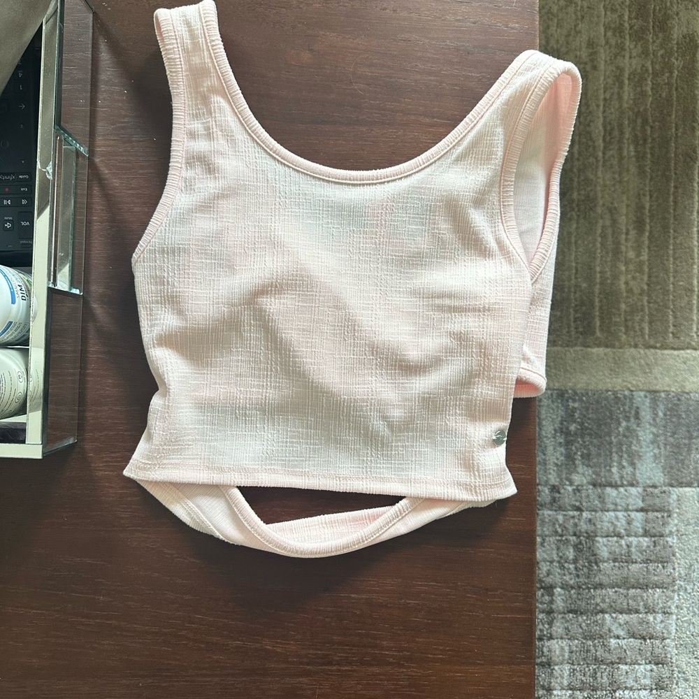 NWT Ribbed Pink Roxy Tank - Picture 3 of 7